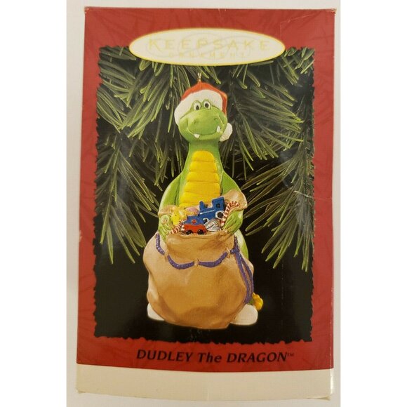 Christmas Ornament Hallmark Keepsake Dudley the Dragon '95 Box Handcraft(OR105) - Picture 2 of 4